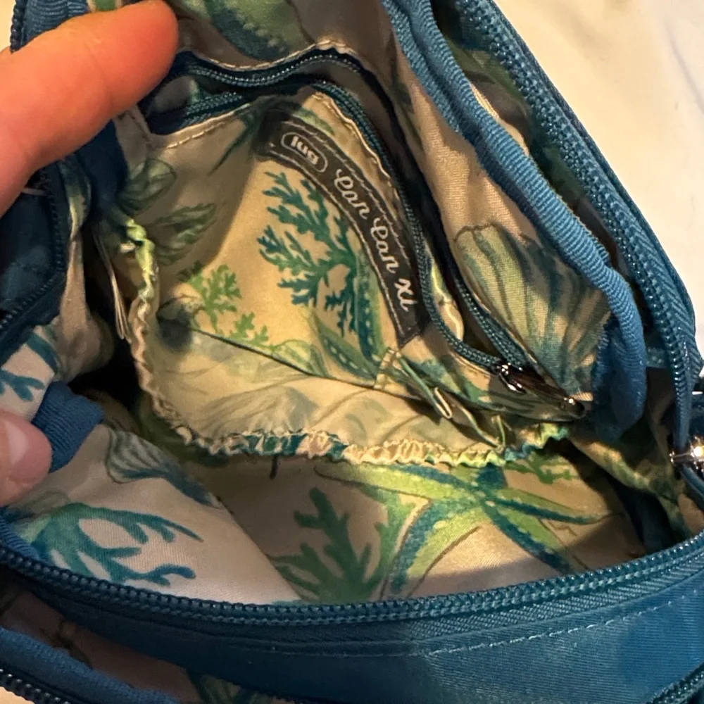 Lug Teal Quilted Crossbody Bag - Picture 2 of 7